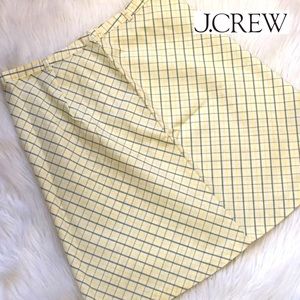 J. Crew Yellow Green & White Striped Skirt